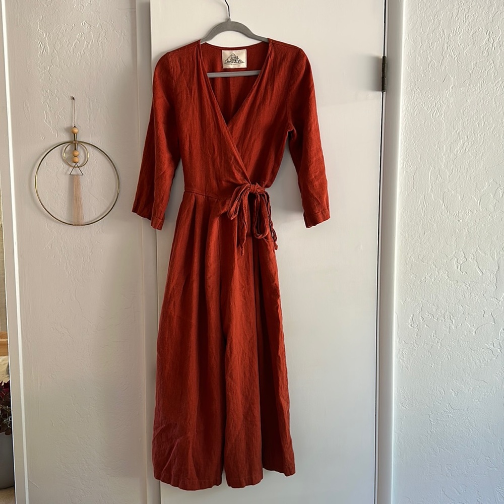 Sugar Candy Mountain linen jumper